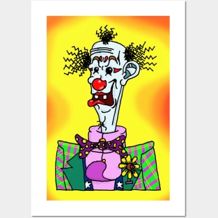 Cartoon Clown I Posters and Art